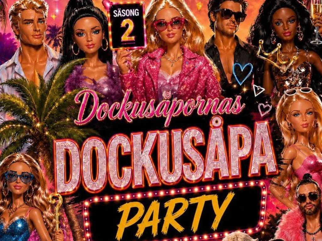 Dokusåpornas Dokusåpa Party Säsong 2 @ KURA i MOOD Galleria 1 augusti 2026